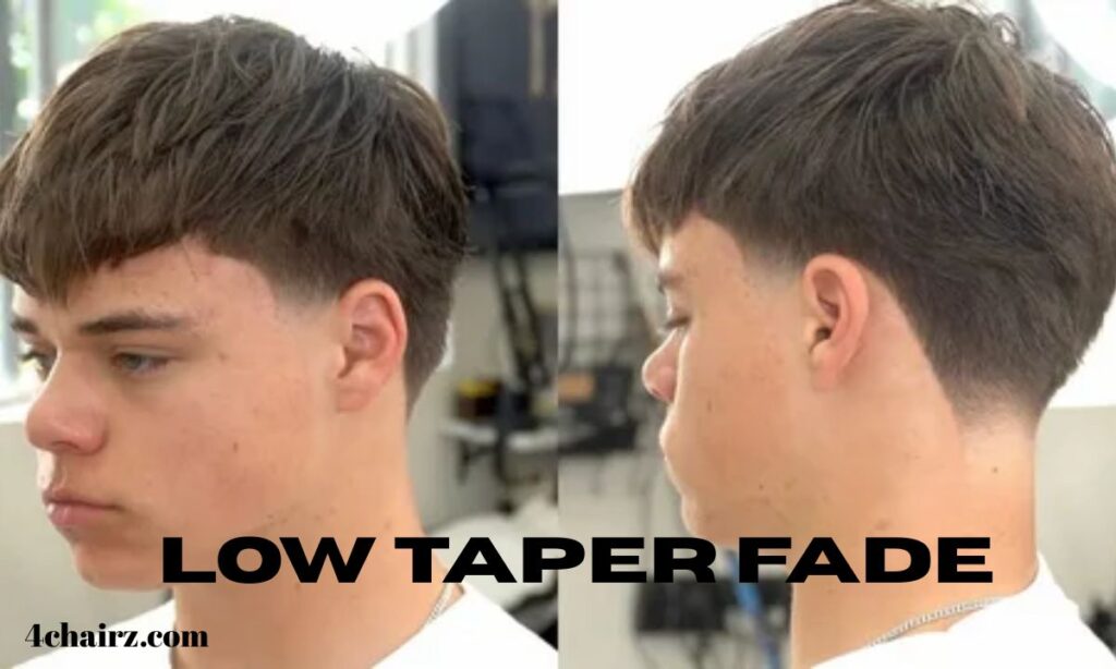 Low Taper Fade with Textured Fringe Complete Men’s Hairstyle
